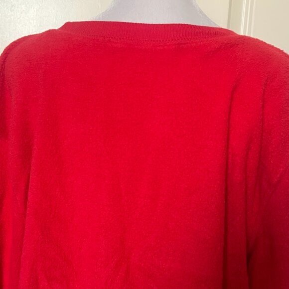 No Boundaries Red Fleece Long Sleeve Dear Santa Pajama Sweater Shirt Large 11/13 - Picture 12 of 13